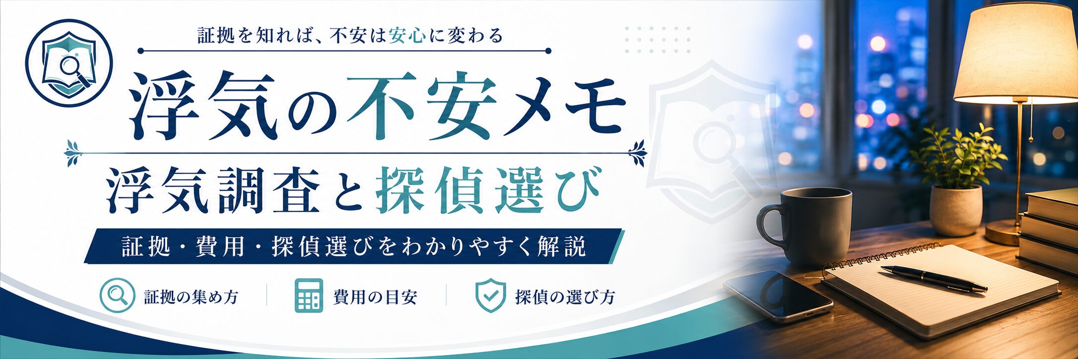 浮気の不安メモ｜浮気調査と探偵選び